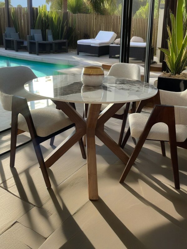 Table BEN Ronde - Parfaite pour Studio Airbnb